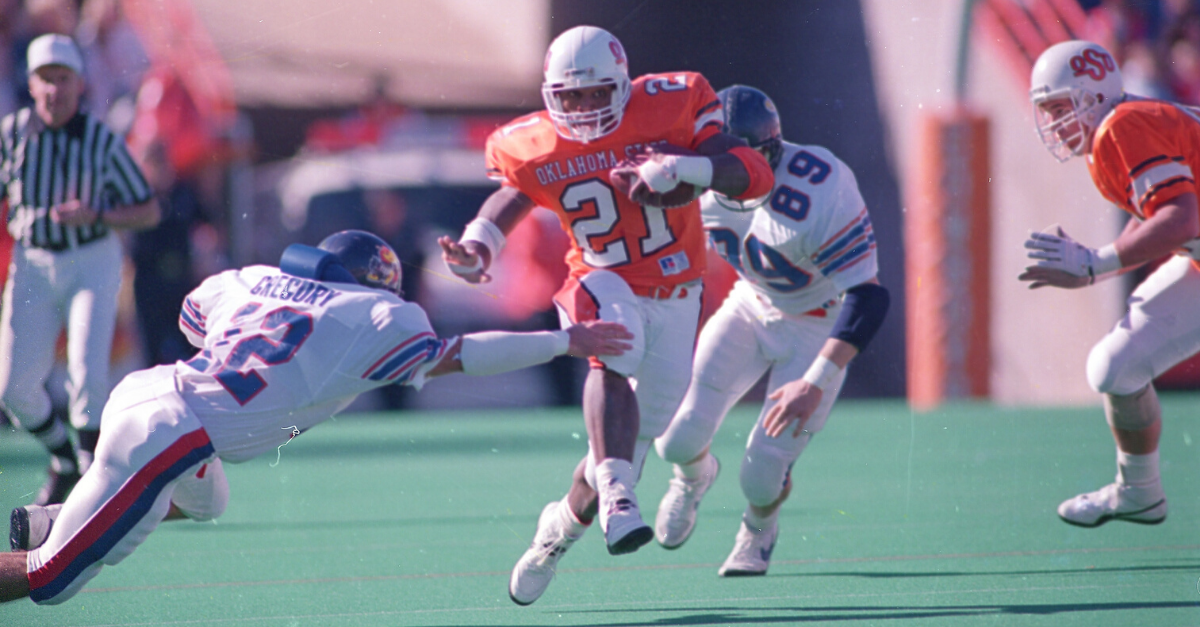 Barry Sanders Named College Football's Greatest Player Ever FanBuzz