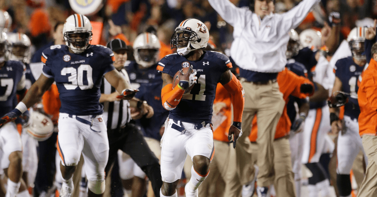 Auburn Vs Alabama The Kick Six Legend Is Spicing Up The Iron Bowl Fanbuzz