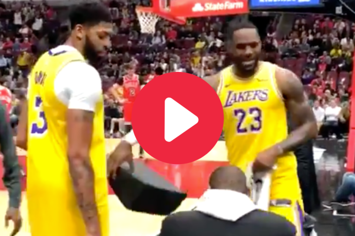 LeBron James Shuts Up Heckler From the Lakers Bench