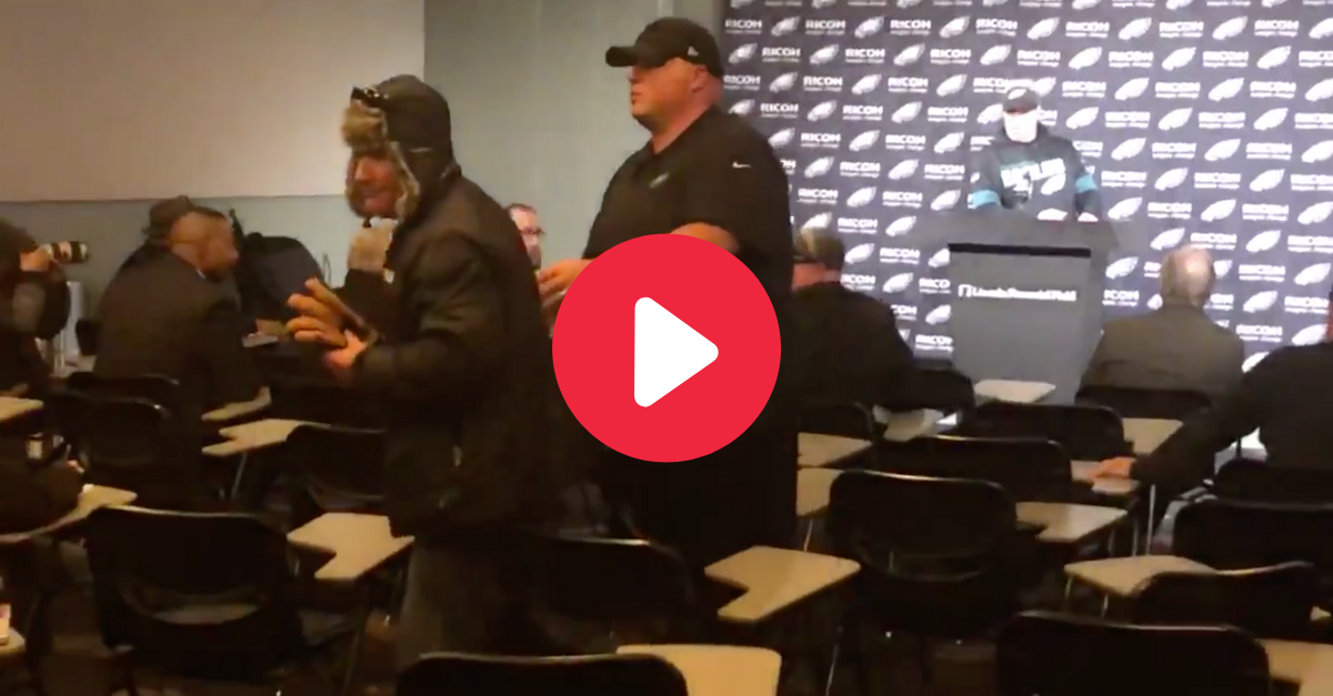 Eagles fan crashes Doug Pederson's press conference (video) - Sports  Illustrated