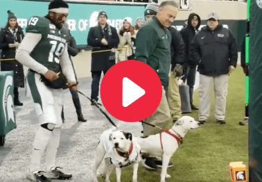 Dogs Join MSU Star for Senior Day After Parents' Death