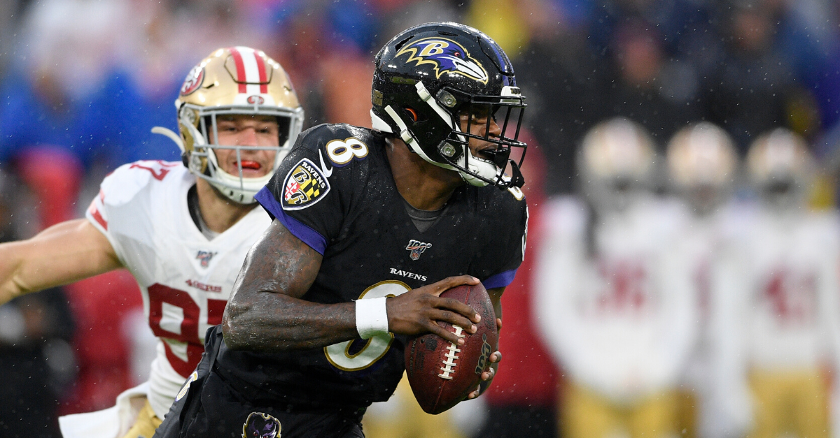 49ers suspend radio analyst who suggested Lamar Jackson's 'dark skin'  camouflages ball