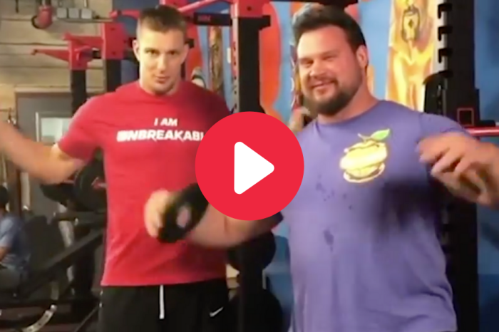 A Gronk Squat? No Problem for the World’s Strongest Man