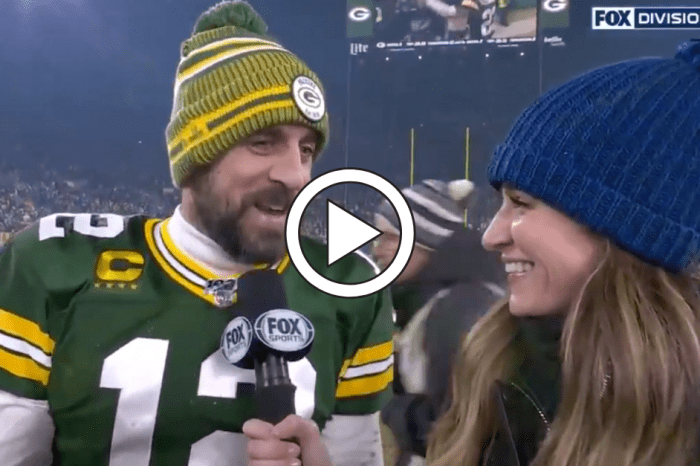 Erin Andrews Calls Aaron Rodgers “Old Man” for His Drink of Choice