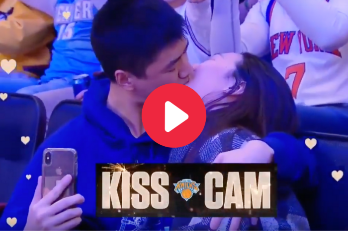 Fan Records Awkward Make-Out Session on NBA ‘Kiss Cam’