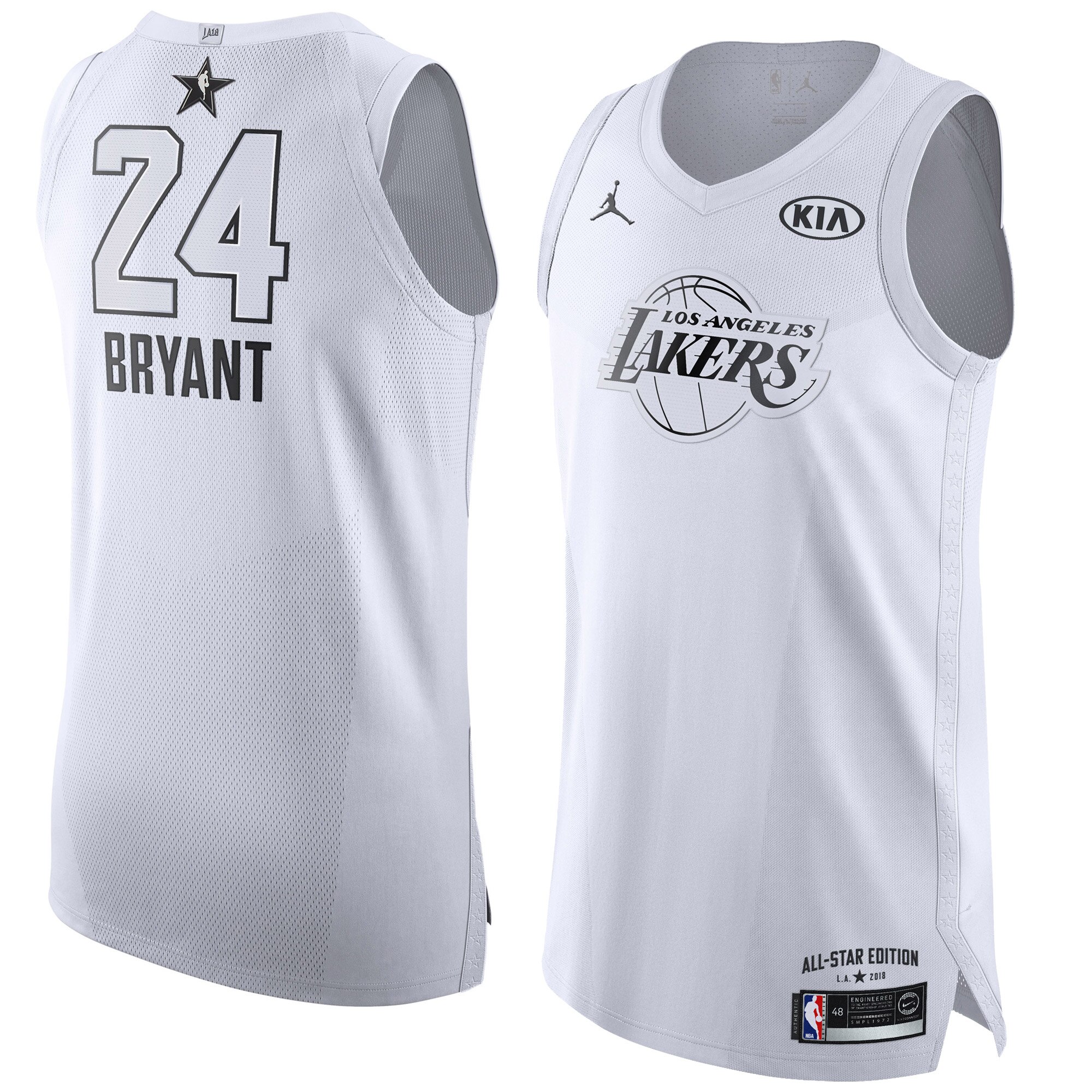 kobe bryant all white jersey