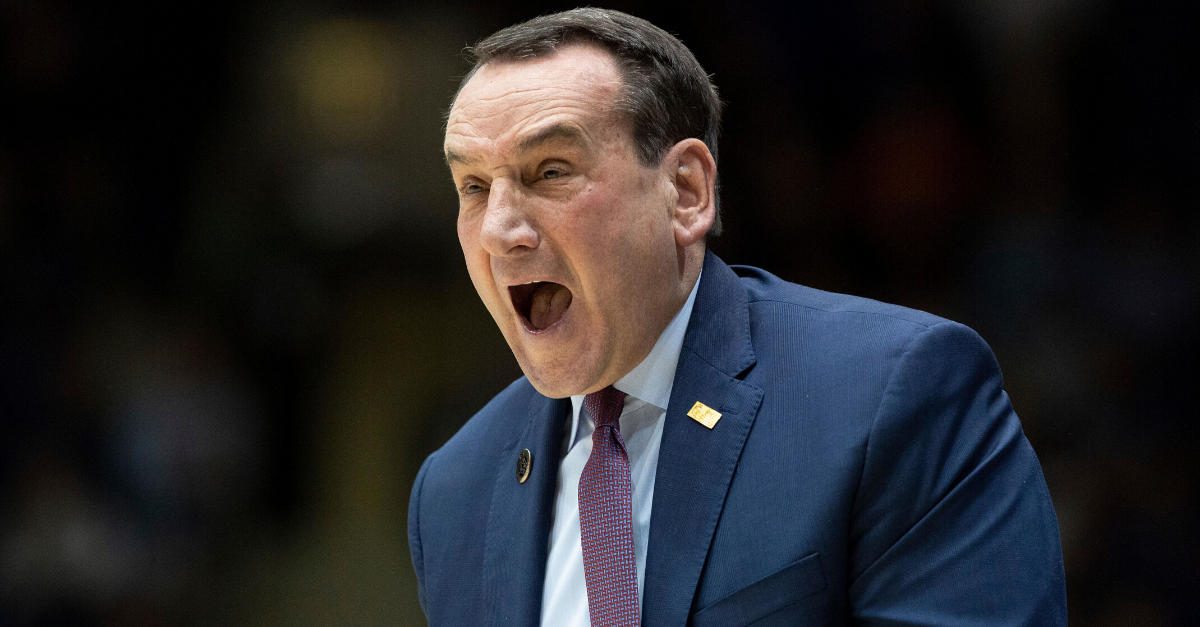 Coach K Yells “Shut Up” to Duke Students for In-Game Chant