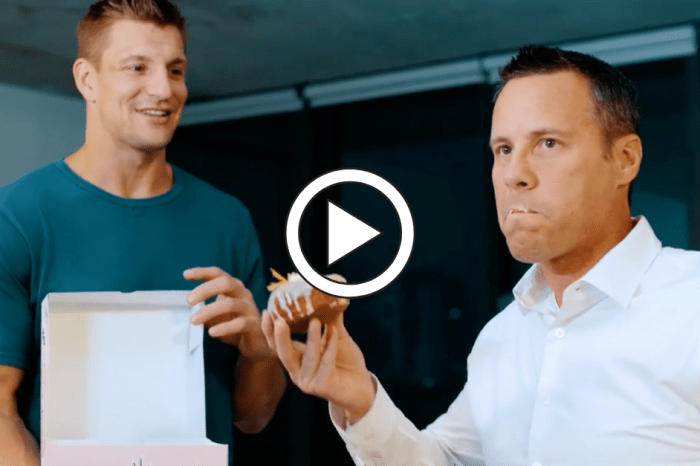 Gronk’s Surprise Donut Delivery Sums Up His Retirement Life