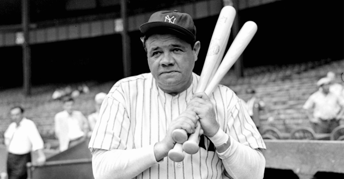 under babe ruth's cap