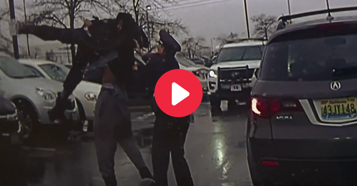 College football player seen body-slamming Ohio officer in dashcam