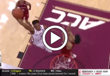 Thunderous Dunk is SportsCenter's Top Play, FSU Moves Into 1st Place