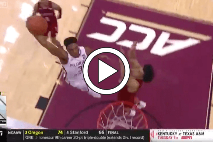 Thunderous Dunk is SportsCenter’s Top Play, FSU Moves Into 1st Place