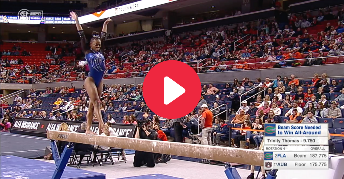 Trinity Thomas Floridas Star Gymnast Makes Perfect 10s Look Easy Fanbuzz 