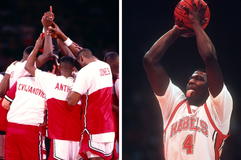 The UNLC Rebels stearolled through the 1990 NCAA Tournament to win the national title.