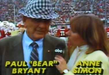 Bear Bryant's Angry Interview Leaves Sideline Reporter Speechless