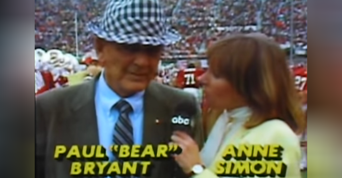 Bear Bryant’s Angry Interview Leaves Sideline Reporter Speechless