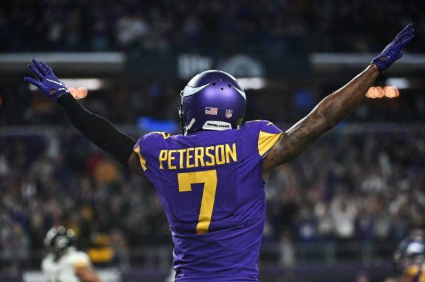 patrick Peterson celebrates after a win against the Steelers in 2021.