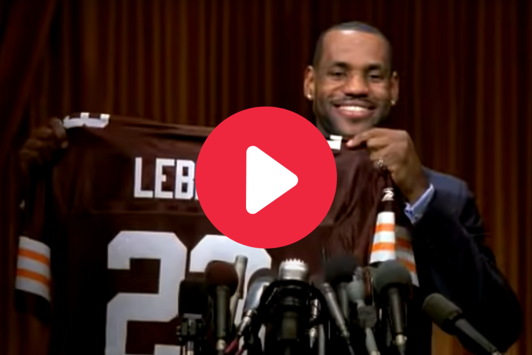 LeBron James joins the Cleveland Browns in his classic Super Bowl Commercial
