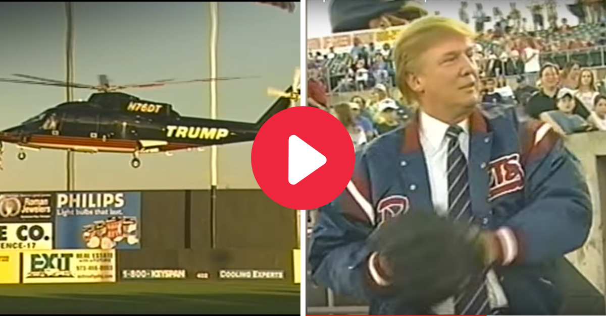 When Donald Trump landed a helicopter at TD Bank Ballpark