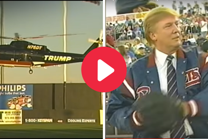 Donald Trump Helicoptered Into Stadium, Then Bounced His First Pitch