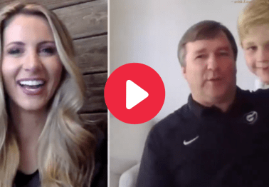 Kirby Smart's Son Crashes His ESPN Interview