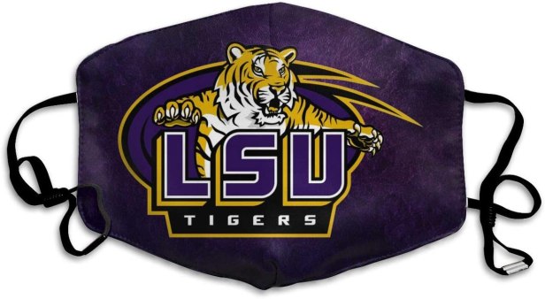 Mouth Mask LSU Tigers Unisex Adult Black Face Mask Cute Animal Flower Anti Dust Mask