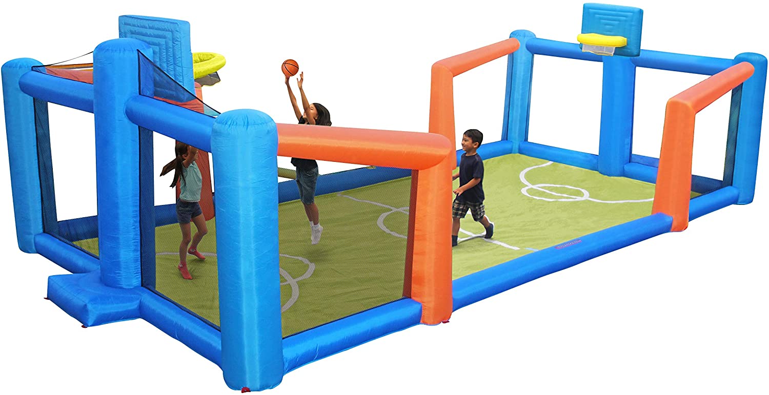 blow up basketball court