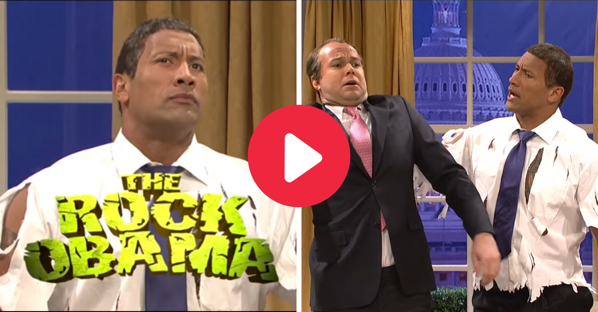 The Rock plays Obama's angry side, like the Hulk (Video)