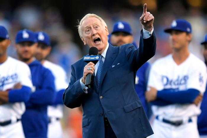 Vin Scully, 92, Hospitalized After Falling at Home