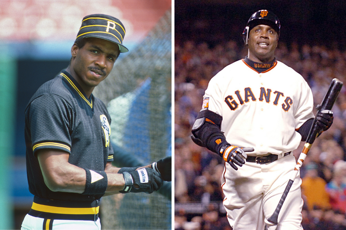 Barry Bonds with the Pirates and with the Giants.