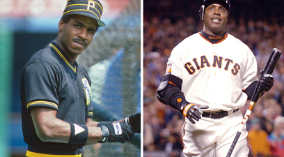 Barry Bonds with the Pirates and with the Giants.