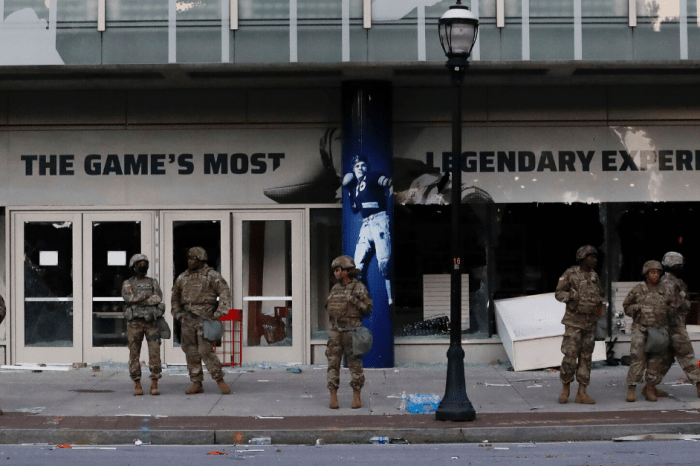 Photos: College Football Hall of Fame Vandalized in Atlanta Riots