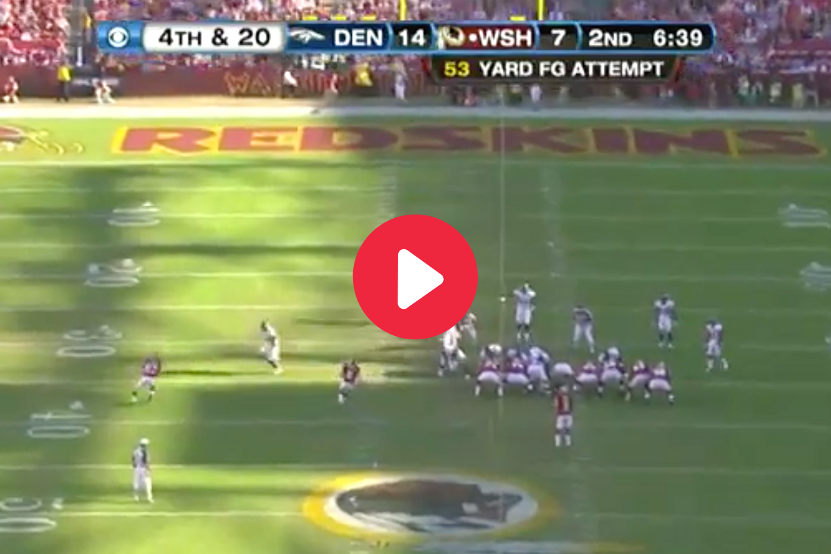 Redskins Fake Field Goal Fake Punt Td Pass Worked To Perfection Fanbuzz 2765