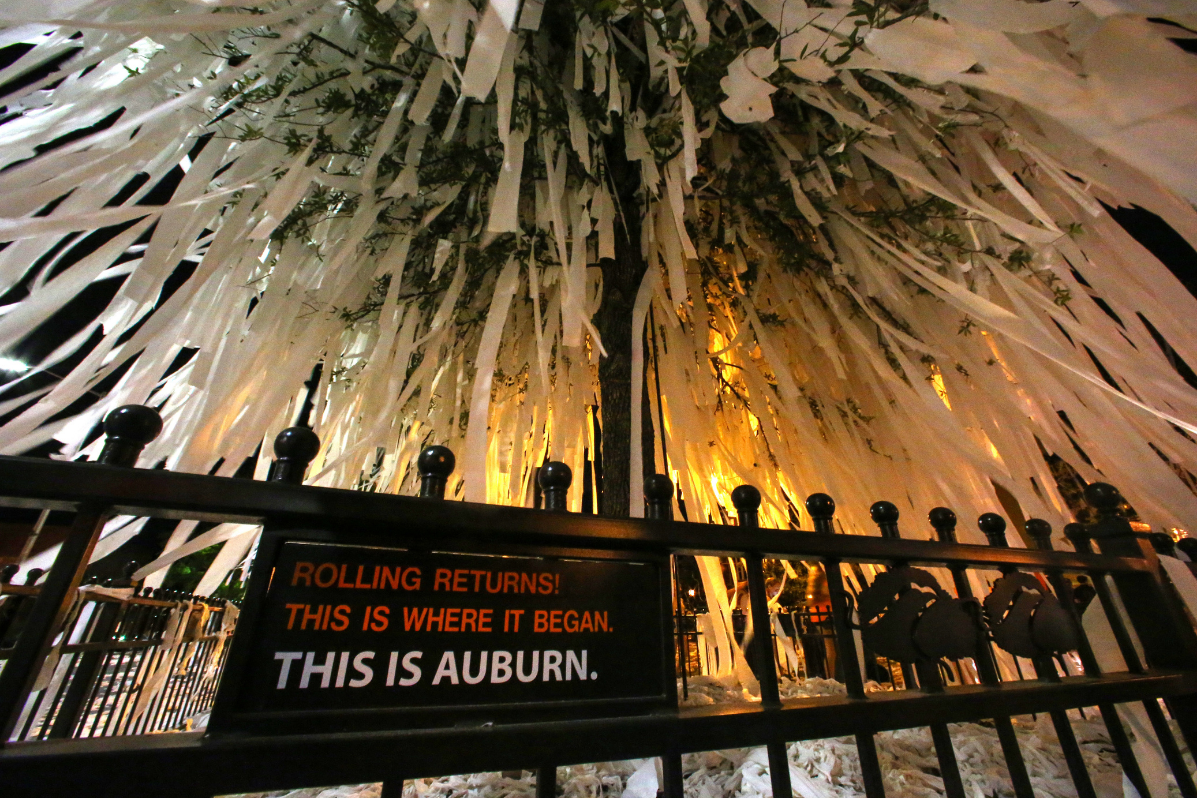 Rolling Toomer’s Corner is an Untouchable College Tradition
