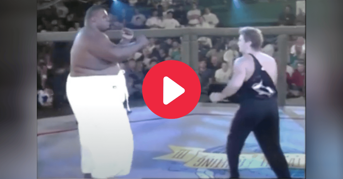 600-Pound MMA Fighter Takes On Puny Man, Inexplicably Loses - FanBuzz