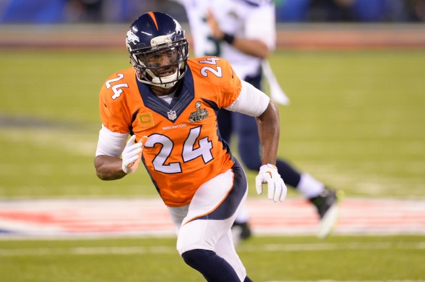 Champ Bailey Plays During Super Bowl XLVIII