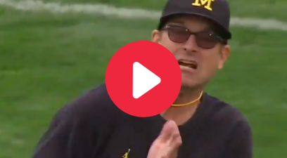 We’re Still Laughing at Jim Harbaugh Getting Hit By a Football