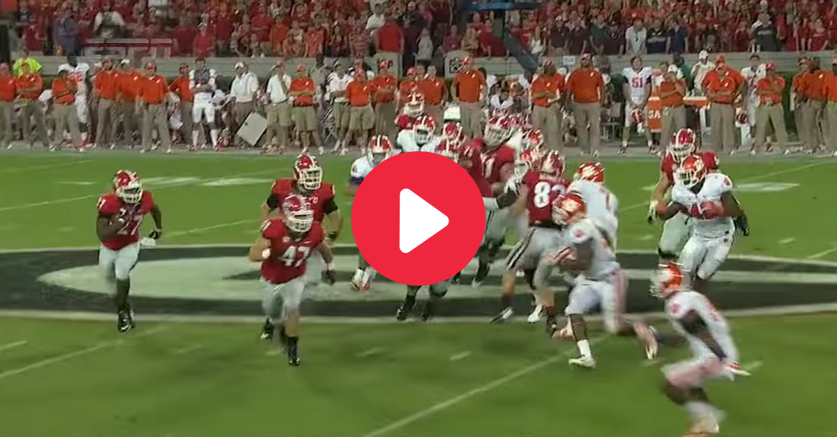 Nick Chubb’s 1st Career Touchdown Left Clemson in the Dust