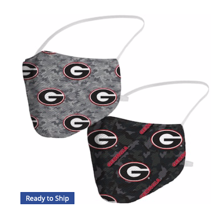 Georgia Bulldogs Fanatics Branded Adult Camo Duo Face Covering 2-Pack