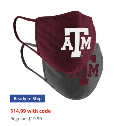 Texas A&M Aggies Colosseum Adult Logo Face Covering 2-Pack