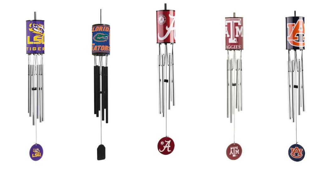 college football wind chimes