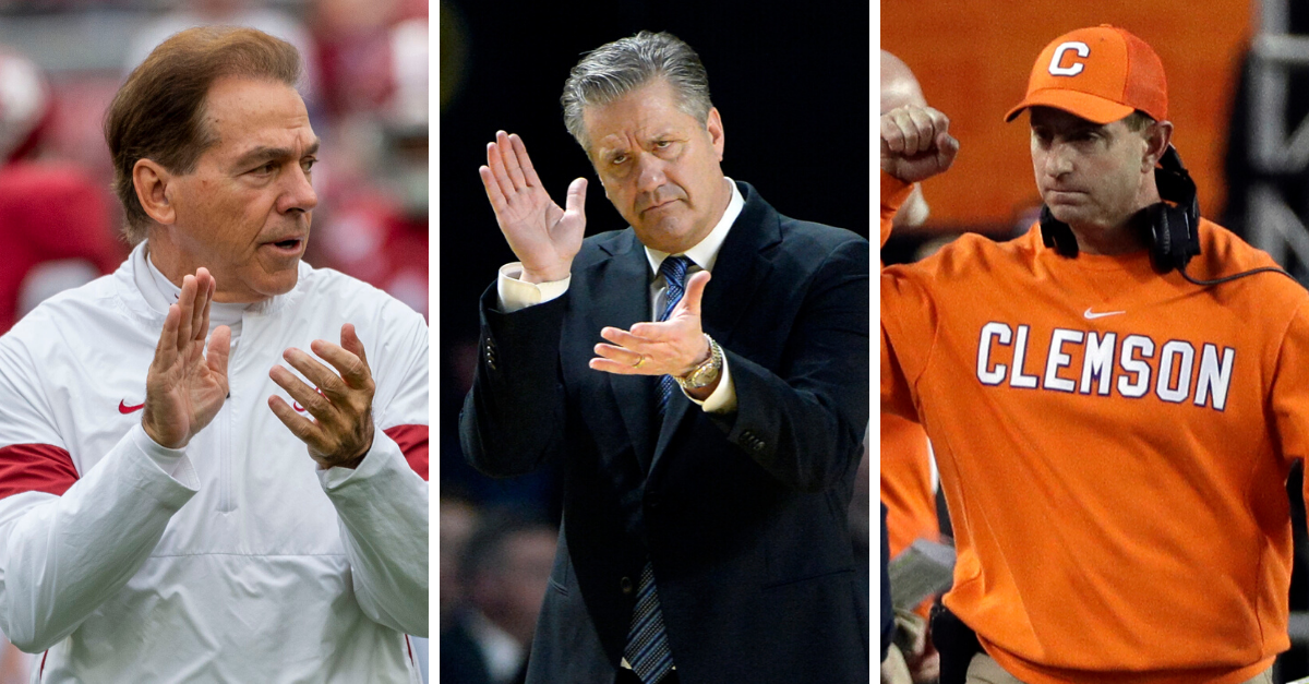 Most of Highest-Paid College Coaches Haven’t Taken Salary Cuts