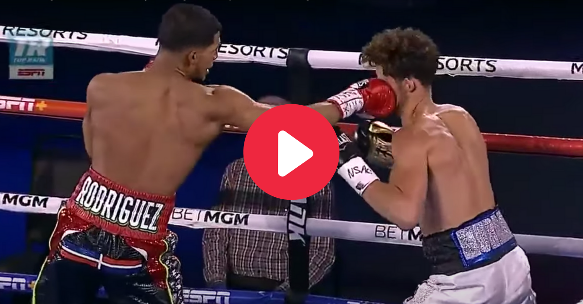 Boxer’s One-Punch KO Sends Opponent Out of the Ring