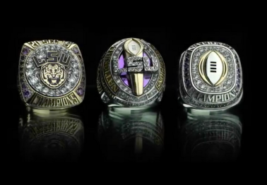 LSU Shows Off Flashy Championship Rings for 