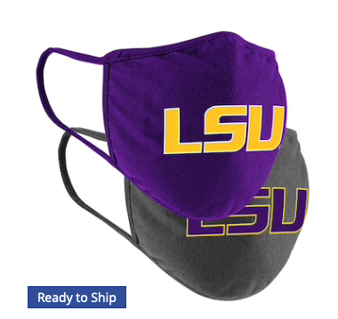 LSU Tigers Colosseum Adult Logo Face Covering 2-Pack