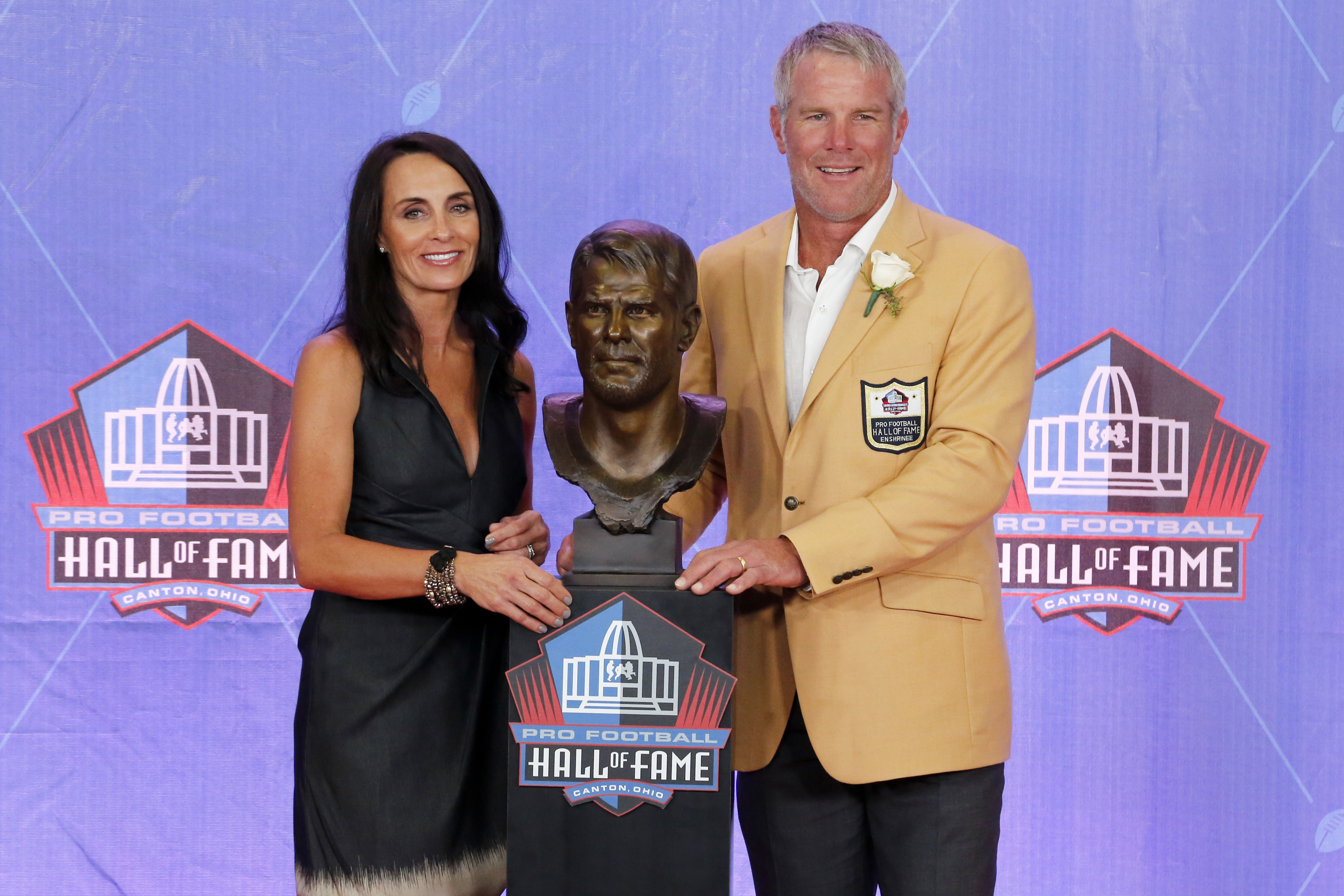 Brett Favre's wife doesn't want to talk about it either