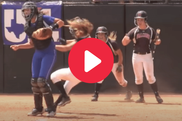 Softball Catcher Levels Two Runners, Somehow Doesn’t Get Ejected