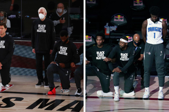 Popovich, Isaac Stand for National Anthem in NBA Bubble