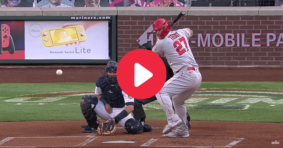 Mike Trout Hits Home Run in First At-Bat as a Father