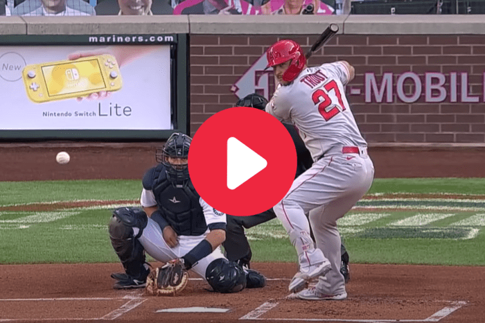 Mike Trout Hits Home Run in First At-Bat as a Father